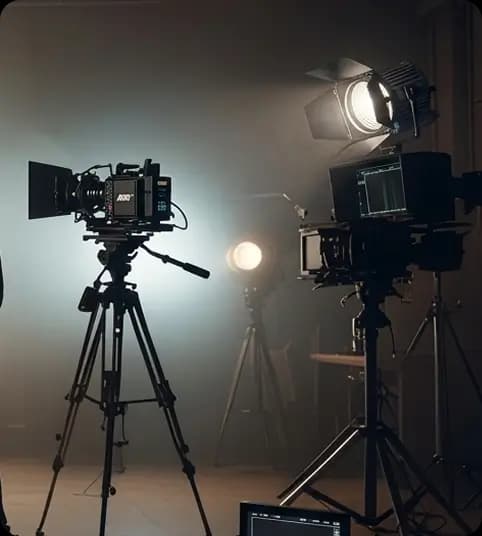 Eskay Movies production crew on set